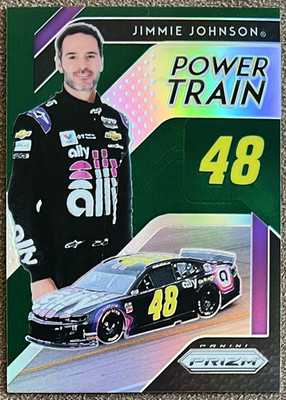 2019 Prizm Power Train Green /99 Jimmie Johnson #81 NASCAR Numbered Parallel SP