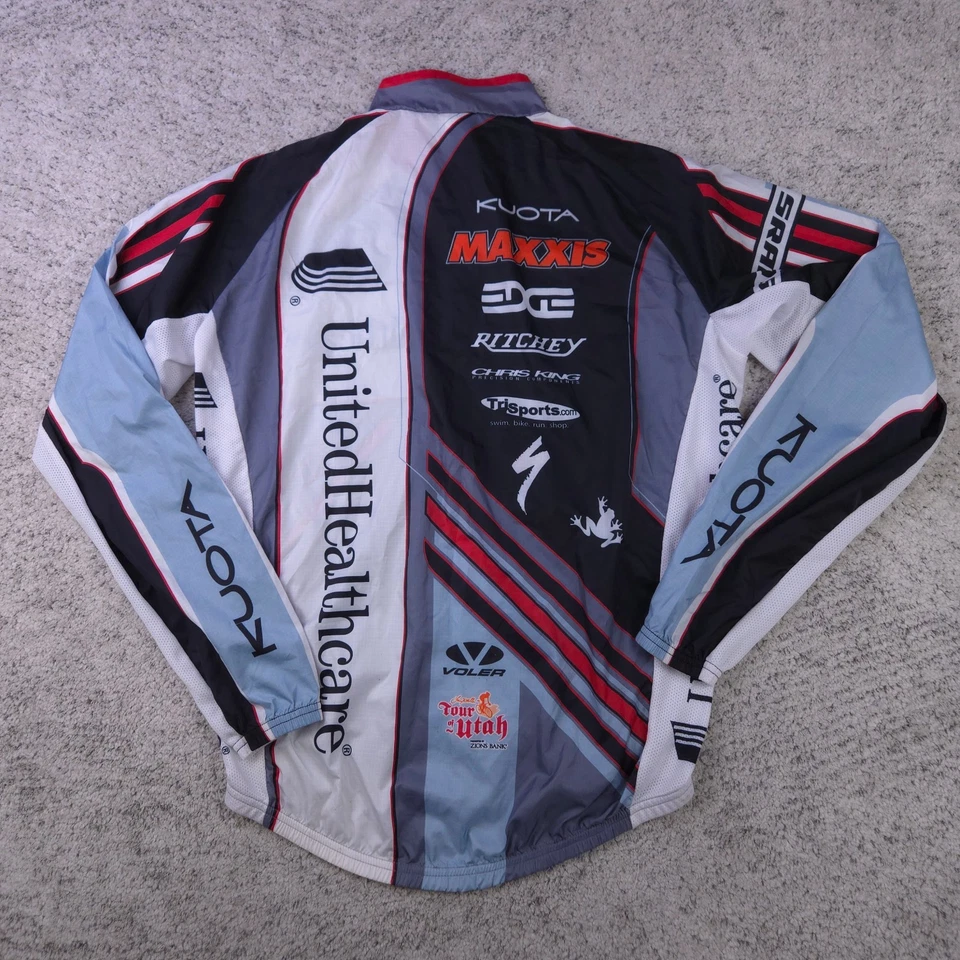 Jaqueta de ciclismo Voler masculina média Kuota Maxxis zíper completo manga longa corta-vento - Imagem 2 de 4