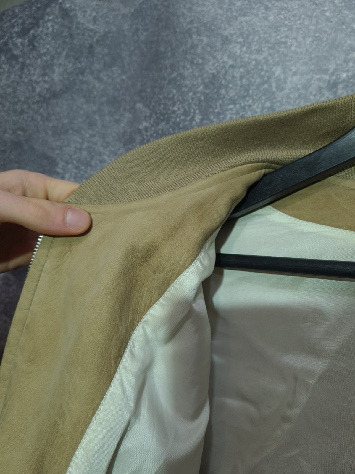 Hugo Boss Lammleder Lambskin Leather  Bomber Jacket Mens Size 54 | XL thumbnail 19