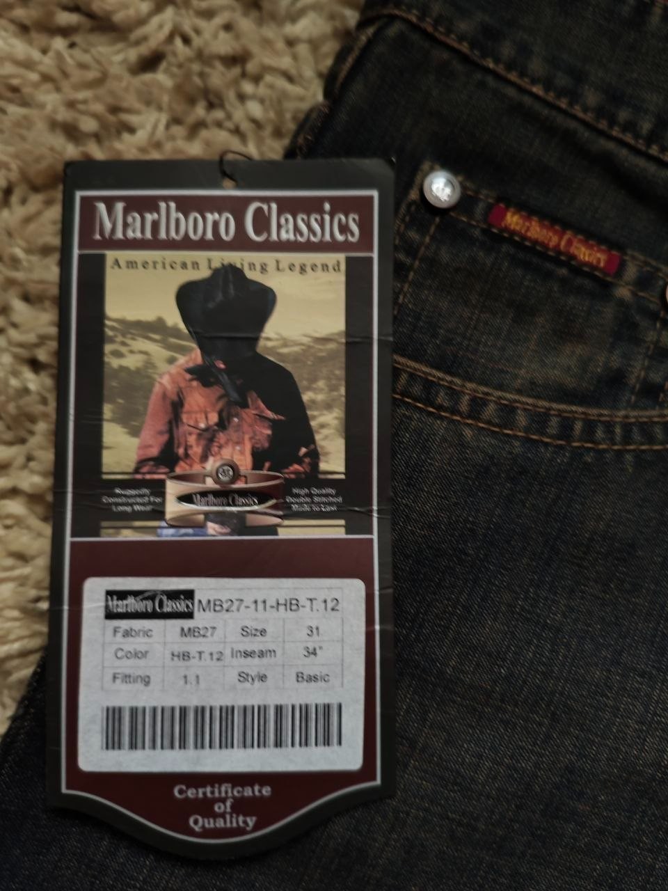 Marlboro Classics Men's Blue Denim Jeans Size S31 L34 image 2