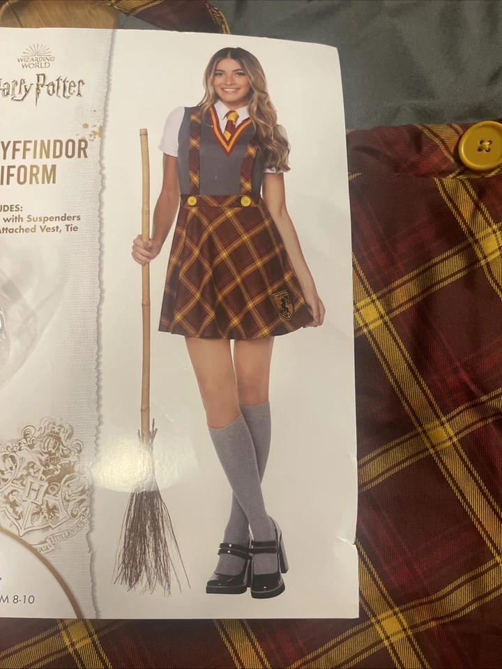 Spirit Halloween Harry Potter Gryffindor Uniform Costume Dress Tie Adult M 8-10 - Image 4 of 4