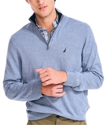 Nautica Mens Navtech Classic Knit Sweater, turqaqua, L