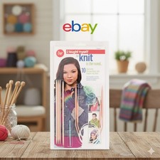 NEW NIP BOYE "I TAUGHT MYSELF KNIT IN THE ROUND" 10 Projects/Tools Booklet Kit!