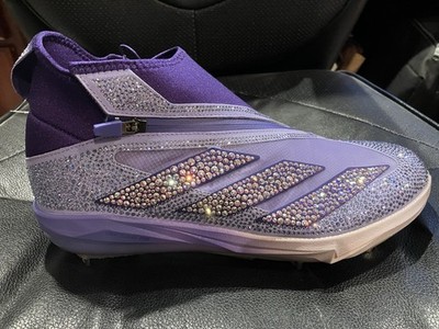 Adidas Swarovski x Adizero Impact Baseball Cleats Light Purple Ice Mens 11 NIB
