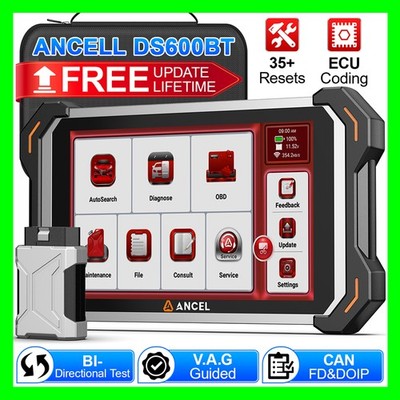 ANCEL DS600BT OBD2 All System Diagnostic Scanner Bidirectional Scan Tool AutoVIN