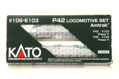 KATO N-Scale #106-6103 P42 LOCOMOTIVE SET Amtrak P42 #123 P42 #134 Phase 