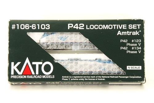 JUEGO LOCOMOTORA KATO N-Scale #106-6103 P42 Amtrak P42 #123 P42 #134 PhaseV | Zustand: Used