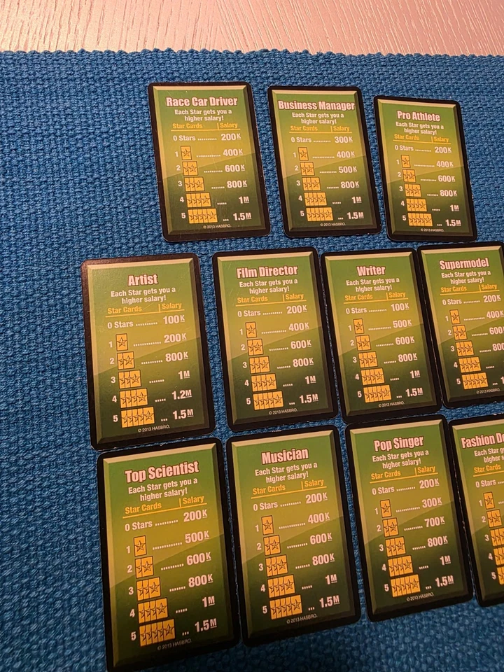 THE GAME OF LIFE FAME EDITION REPLACEMENT CAREER CARDS - Image 4 of 4