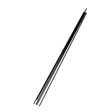 10 PCS 2.5mm Carbon Fiber Rod RC Airplane Matte Pole 400mm 15.7 Inch Tube