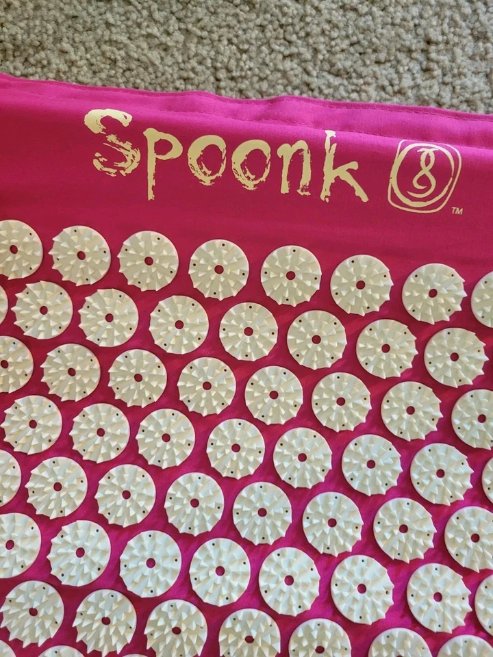 Spoonk Space Acupresión Masaje Mat Alivia Tensión/Dolor 1 Lg Mat 27.5”x16.5” Foto 3 de 4