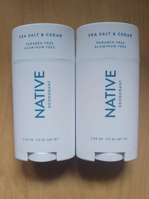 2-native Sea Salt & Cedar deodorant (Aluminum Free) 2.65 oz Each