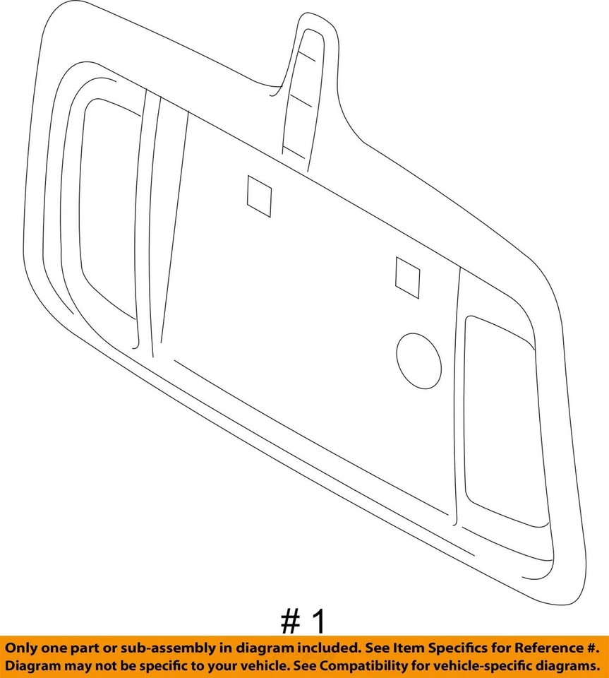 Panel de licencia Lincoln LS 2006 6W4Z17B390DE - NUEVO OEM Foto 4 de 4