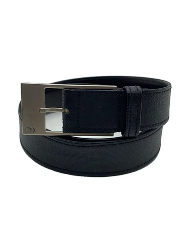 Authentique ceinture Christian Dior cuir noir femme longueur totale 98 cm larg,5 cm