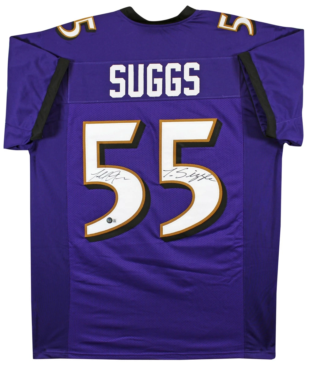 Foto 8x10 Ray Lewis E Terrell Suggs - Stampa Con Autografi Riprodotti, Football NFL