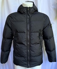 Stone Island Daunenjacke Schwarz 12/156 Crink...