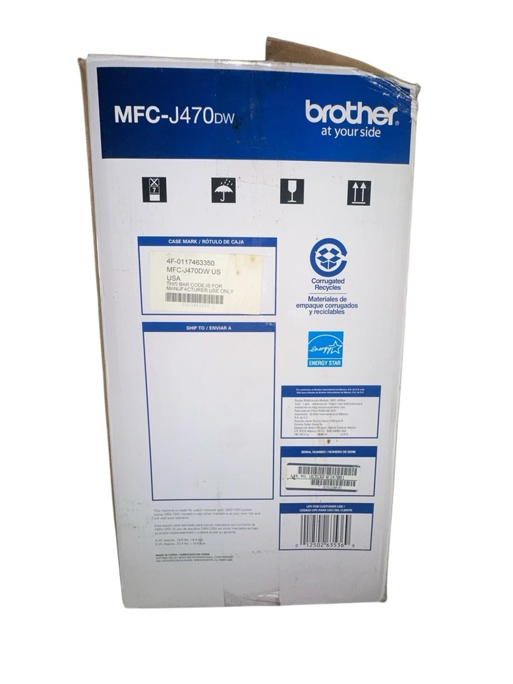 Brother MFC-J470DW Wireless All-In-1 Inkjet Printer Fax New/Open Box - Image 3 of 4