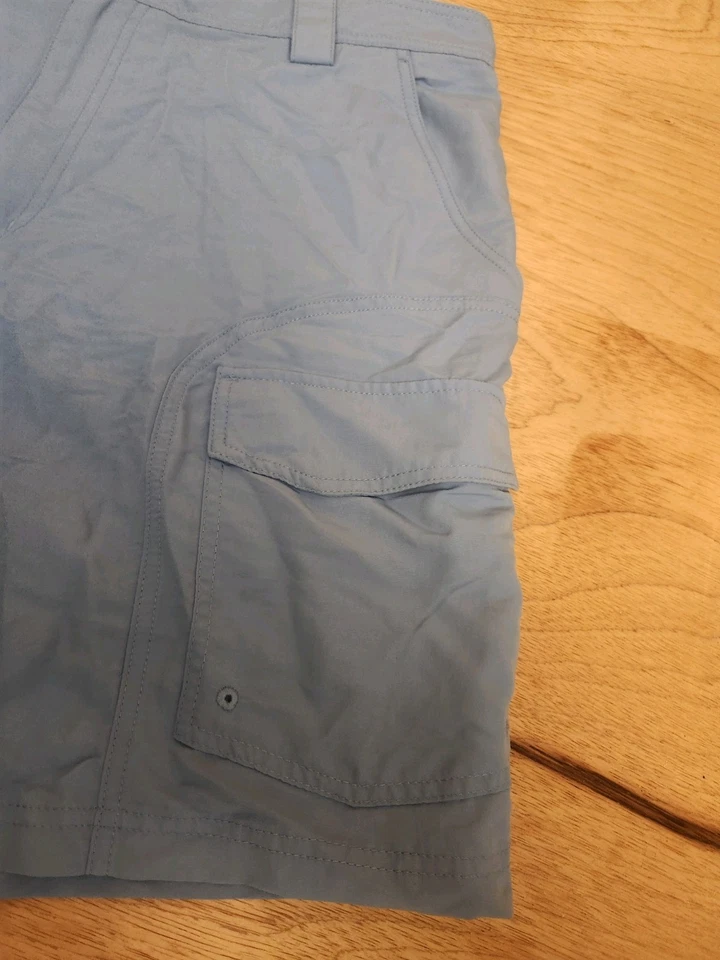 Pantalones Cortos Reel Legends Para Hombre Talla 38x9 Azul Carga Exterior Nylon Pesca Senderismo Foto 3 de 4