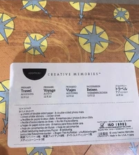 NIP Creative Memories Primary Travel Additions 12x12 Paper Stickers NEW 