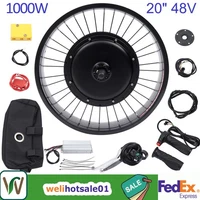 20" 48V 1000 W E-Bike Electric Bicycle Motor Conversion Kit Fat Tire Front Wheel