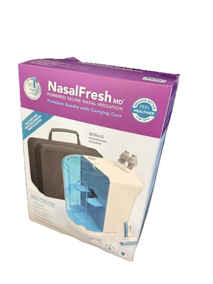 #ad NASALFRESH MD Premium Bundle–Dual Powered Nasal Irrigation System Nasal Rinse $65.00