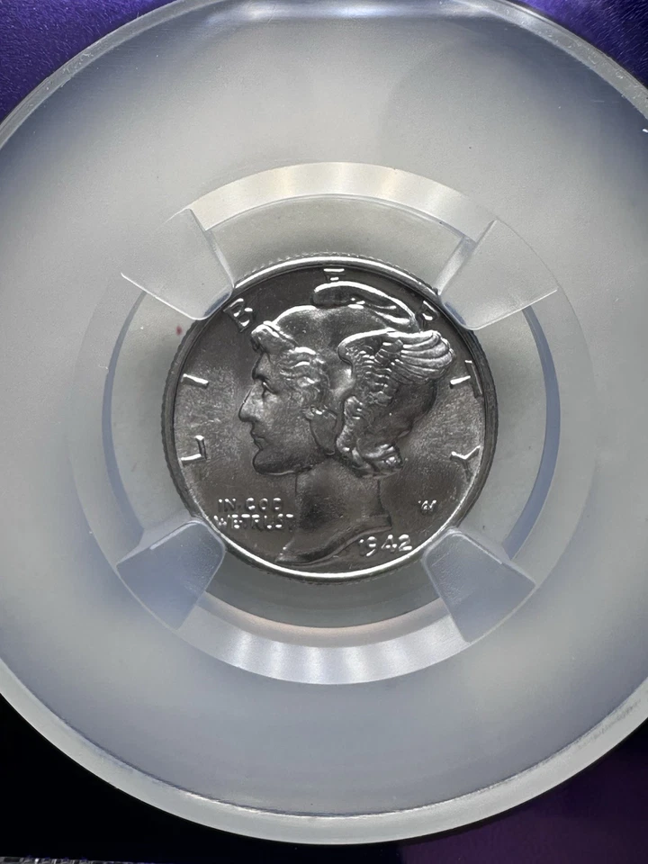 1942 Mercury Dime • NGC MS66 Trader Bea Core • Beautiful High-Grade Silver Dime - Image 3 of 4