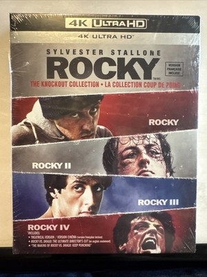 Rocky 4-Film I-IV Collection 4K UHD Blu-ray Sealed New Rare OOP Sly Stallone