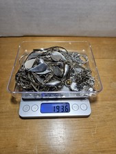 925 Sterling Silver Jewelry Lot Wearable & Scrap Marked 193.6 Grams Chains etc.