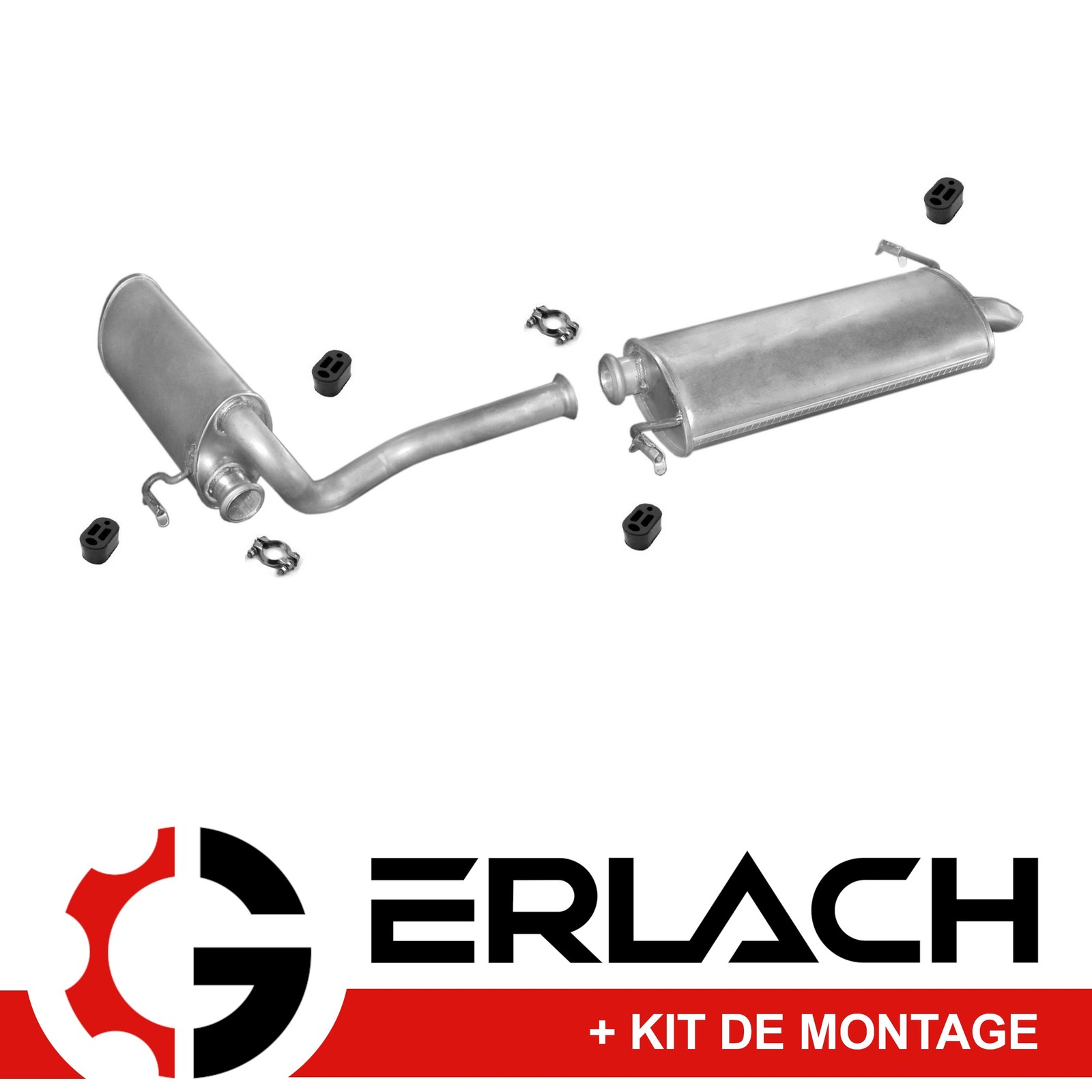 Échappement silencieux Peugeot 605 2.0 4485 en acier aluminisé lourd