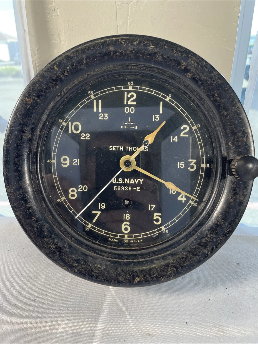 WWII US Navy Deck Clock Antique Maritime Clocks for sale | eBay