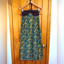 VTG Medium Halter Maxi Jersey Knit Dress