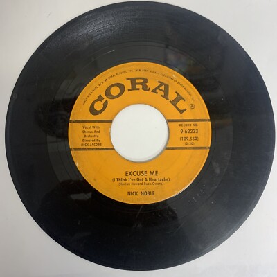 45 RPM vinyl, Nick Noble, Island farewell/excuse me