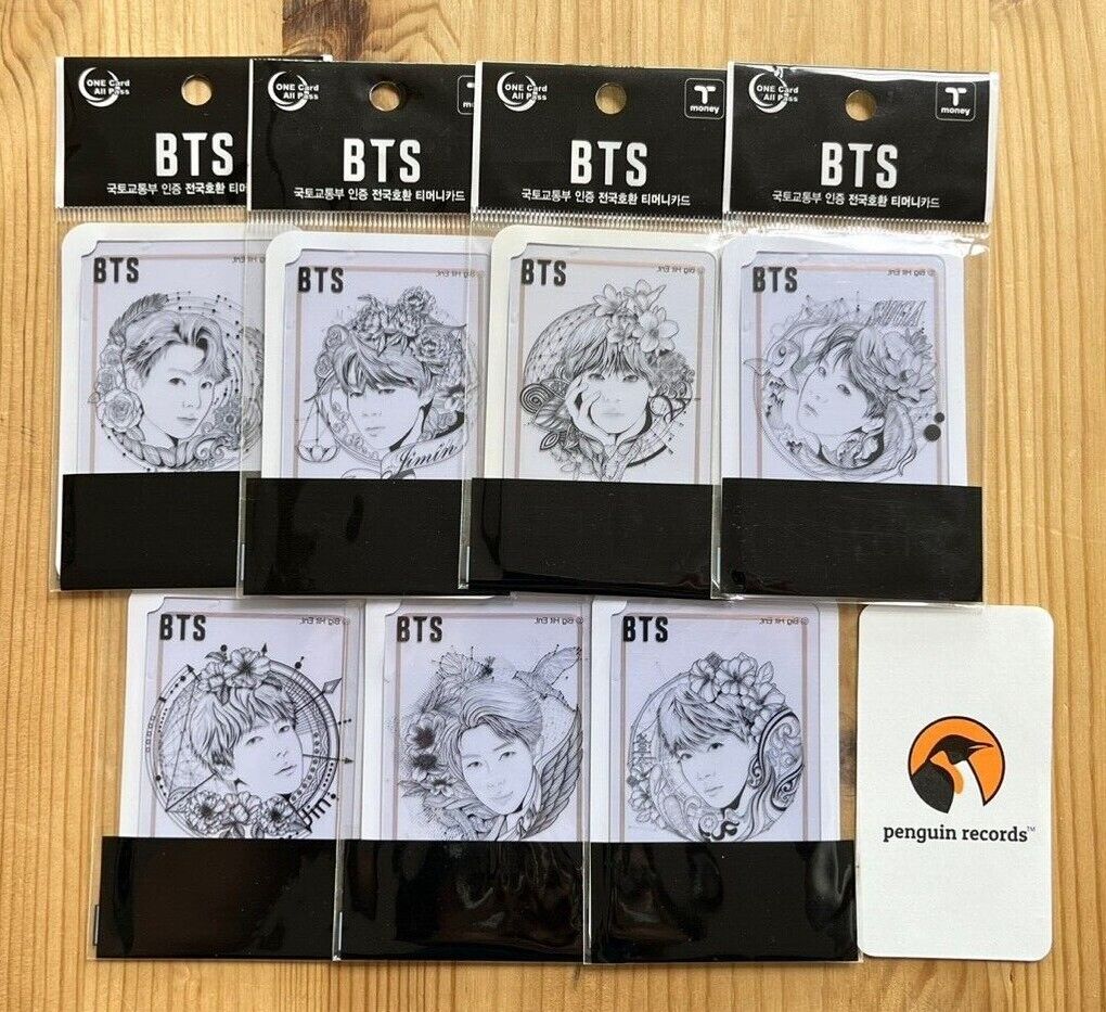 BTS - CU ILLUSTRATION TRANSPARENCY T-MONEY CARD JUNGKOOK V BTS - CU ILLUSTRATION TRANSPARENCY T-MONEY CARD JUNGKOOK V