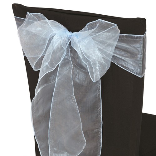 Silla de organza de boda fajas ancho lazo completo para decoración de fiesta 1x-100x - Imagen 224 de 391
