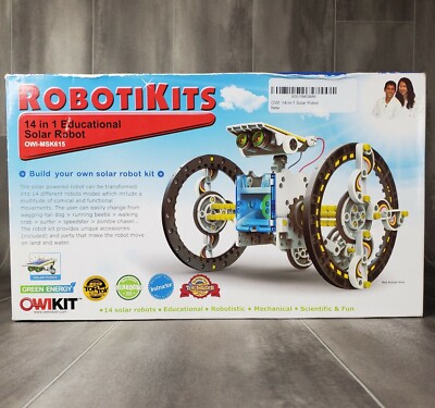 OWI 14 in 1 Solar Powered Robot DIY Transformer Toy Educational Science Kit