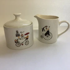 ONEIDA KITCHEN CHEF TO GO STONEWARE SUGAR AND CREAMER SET