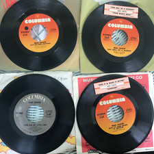 MAC DAVIS lot of 4 45s STOP AND SMELL THE ROSES ONE HELL OF A WOMAN KISS IT AND