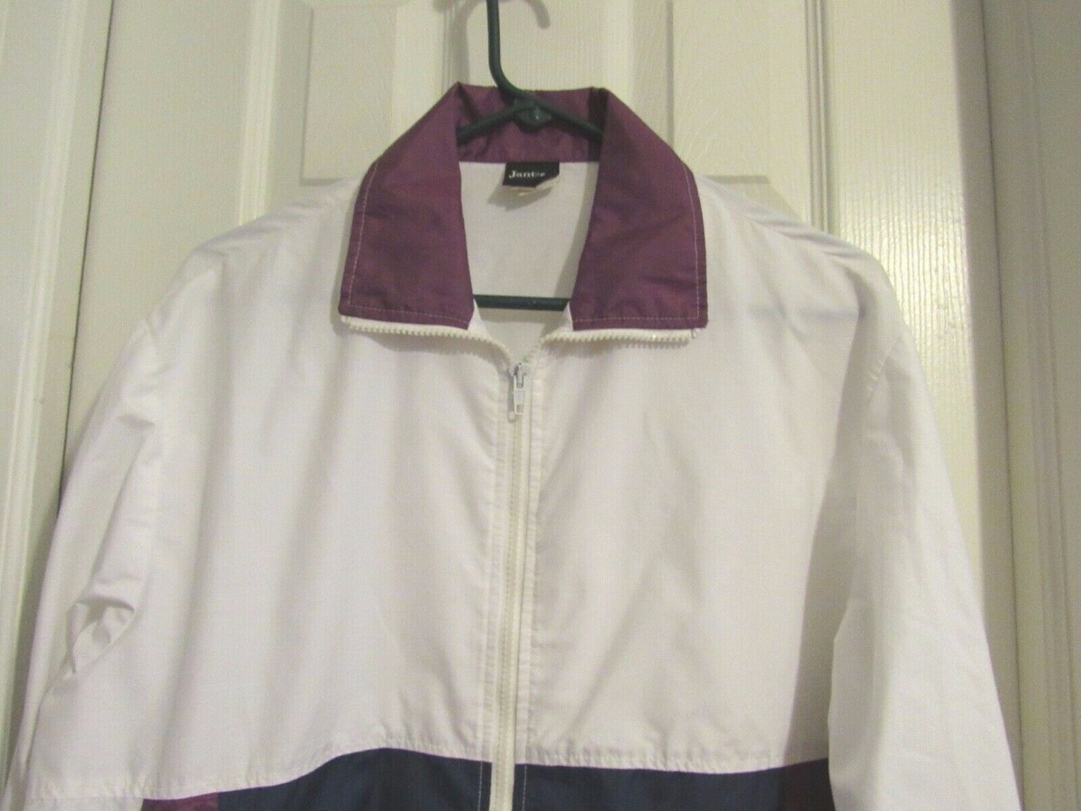 ジャケット・アウター YengYeng VTG JANTZEN Jacket Sz M Boating Casual Nylon Color Block Zip