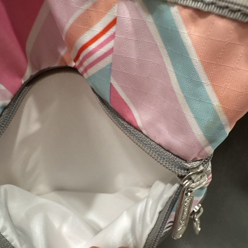 LeSportSac Crossbody 3 Multi Zipper Color Purse Bag Messenger 7.75" x 9" New - Picture 7 of 10