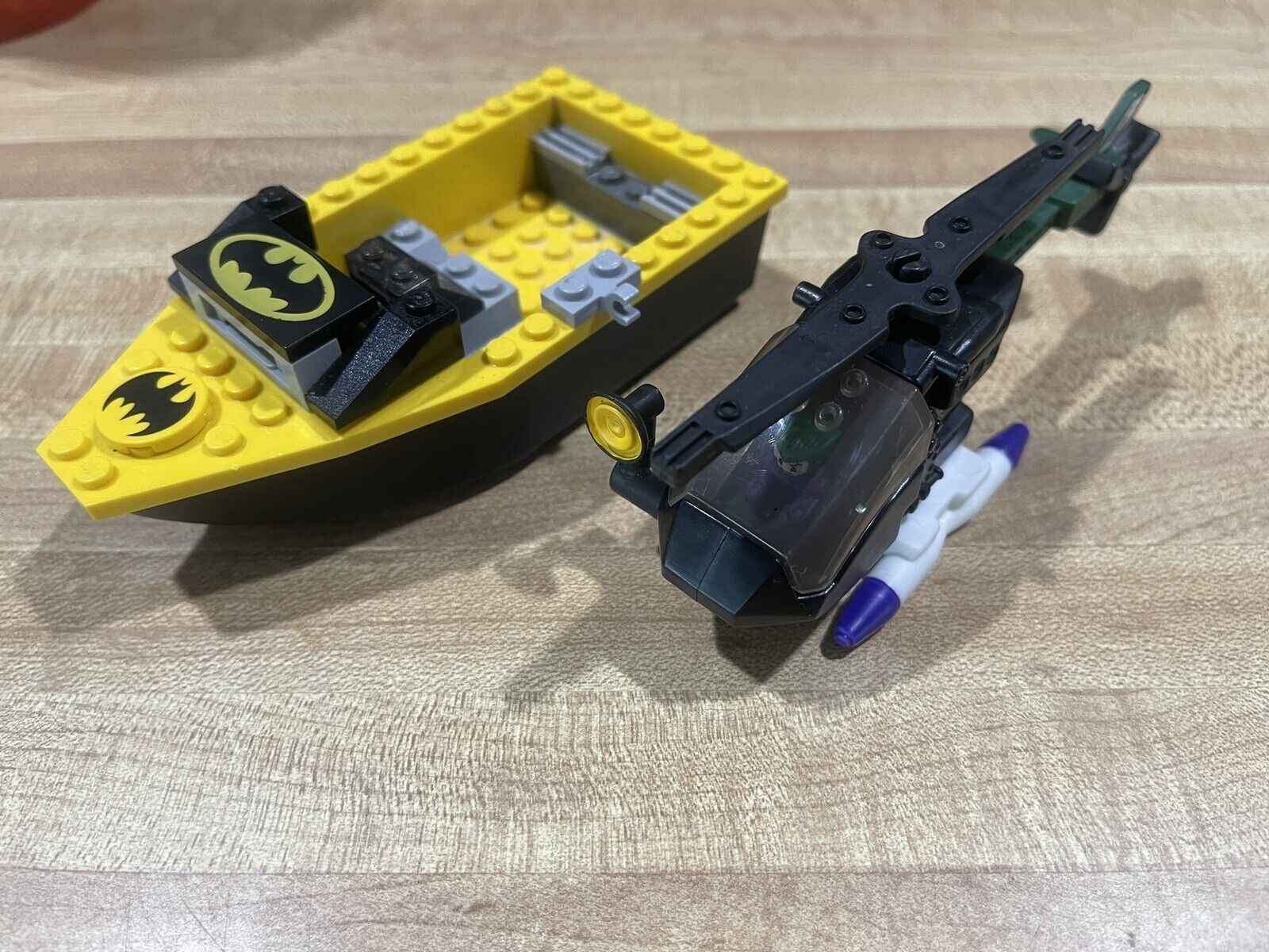 2008 Lego McDonald’s Batman The Joker Helicopter And Lego Batman Boat Parts