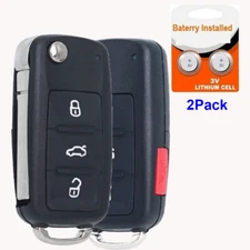 2 Remote Car Key Fob For Volkswagen Jetta Passat 2011 2012 2013 2014 2015 2016 