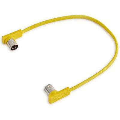 MIDI-Kabel RockBoard Flat MIDI Cable 30 cm Yellow MIDI Kabel Midikabel NEU