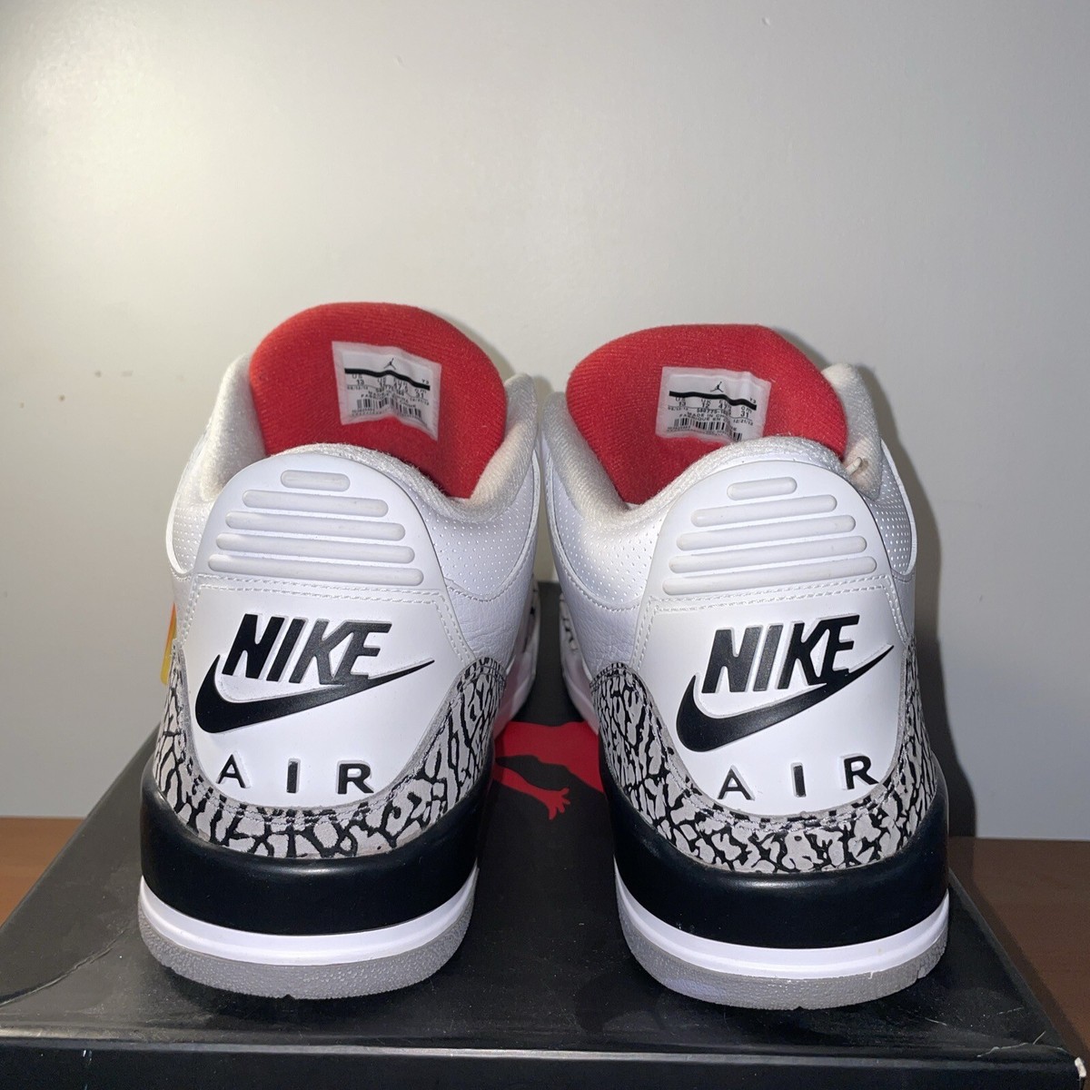 Size 13 - Nike Air Jordan 3 White Cement 88 2013 OG Not Reimagined 