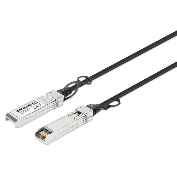 Intellinet Cavo in Rame Twinax DAC Passivo con Connettori SFP+ 10Gb 3 metri Nero