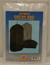 2 Jumbo Dress Bag 28  x58  Nylon Zipper WHITE American Plastics Style 174