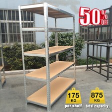 Shelving Unit 5Tier Racking Shelf Storage 875kg Garage Shelves Galvanized -Cheap