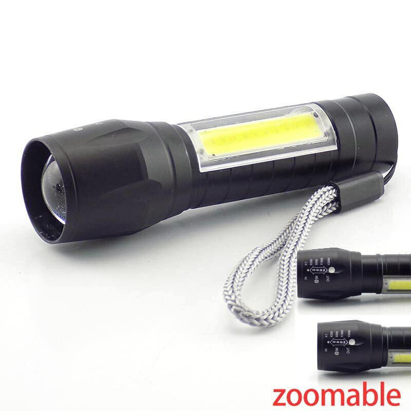 Mini LED flashlight USB rechargeable powerful flash light Torch Lamp AAA - Picture 7 of 20