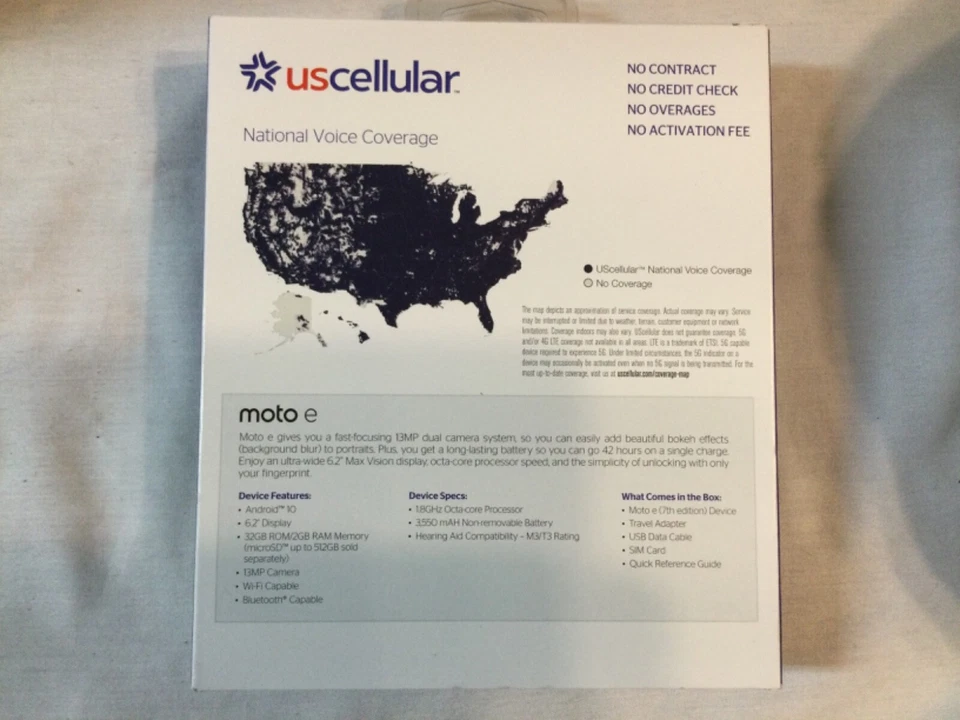 Motorola Moto E (2020, 7th Gen) 32GB, 6.2", Midnight Blue 2 GB Ram 18Ghz Octa-co - Image 4 of 4