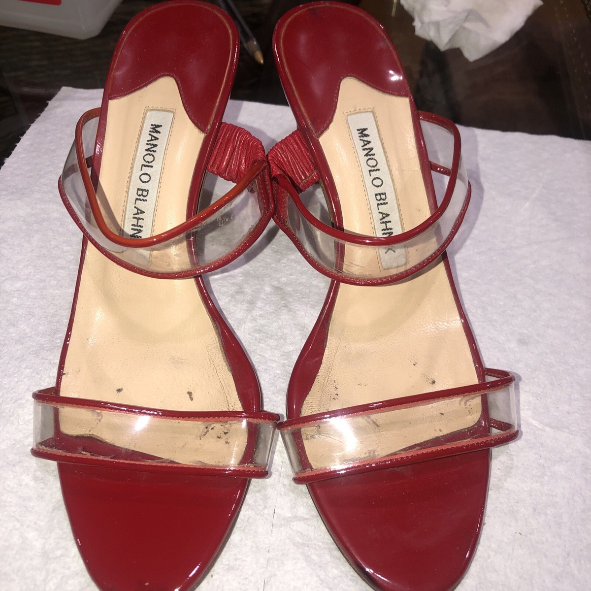 manolo blahnik heels 36 1/2 Red women