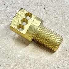 1 Trichord 3-Hole Metric 7mm x 0.75mm Thread Solid Brass Grand Piano Agraffe