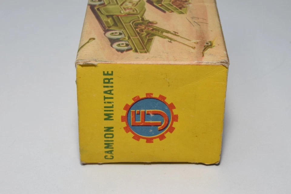 B44 1:55 SCATOLA VUOTA ORIGINALE FJ FRANCE TOYS GMC CAMION MILITARE CAMION ES... - Immagine 4 di 4